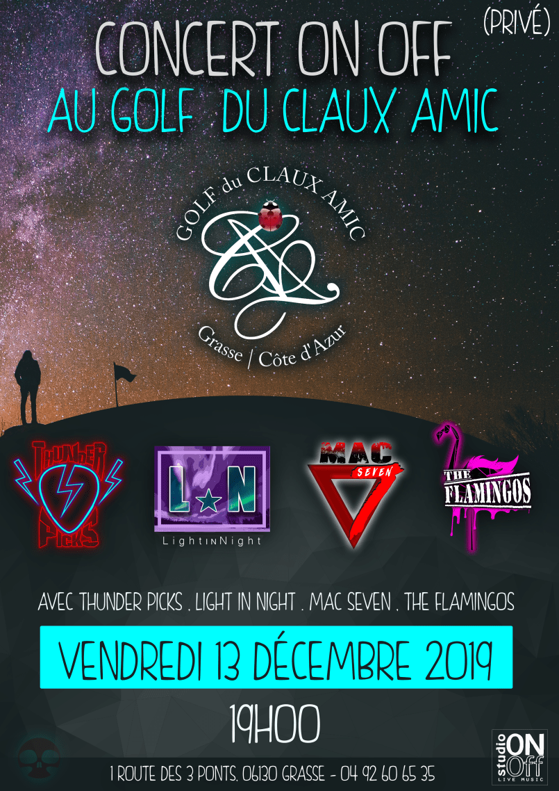 AFFICHE CONCERT GOLF DEC 2019